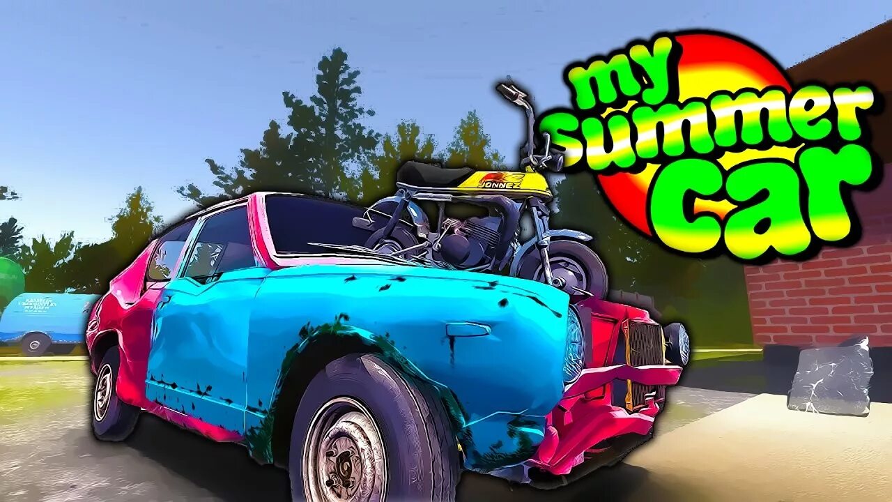 Песни май саммер. Симулятор саммер кар. Симулятор my Summer car. My Summer car мопед. Гонщики my Summer car.