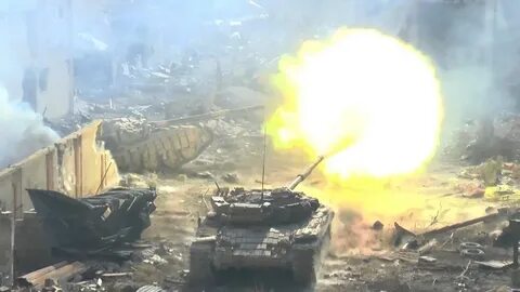 Видео боев танков в сирии