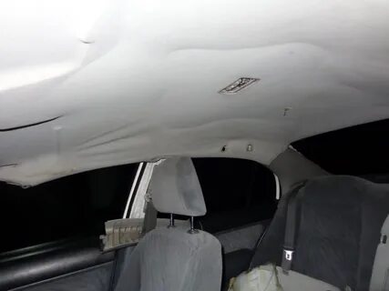 Заломы потолка автомобиля