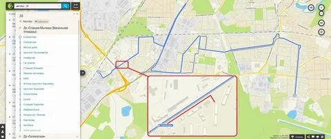 22 автобус на карте пушкино
