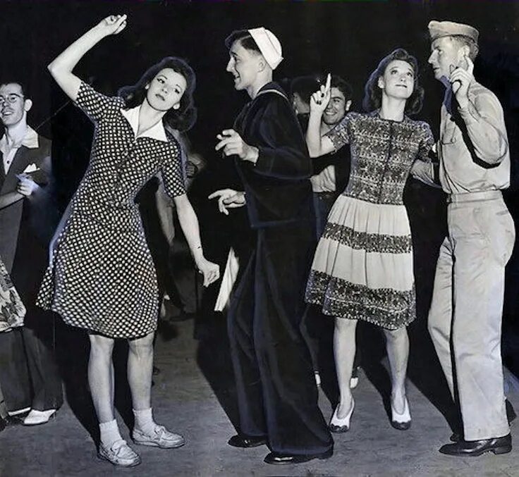Вечеринка 40 лет. Стиль Линди хоп 1940. Ретро танцы. Ретро танцоры. Танцы в стиле ретро.