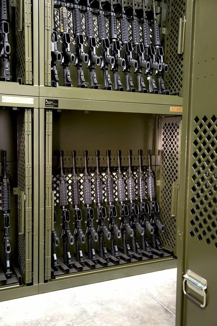 Weapon storage. Оружейный бункер. шкафы в бункерах. military storage. universal rack.