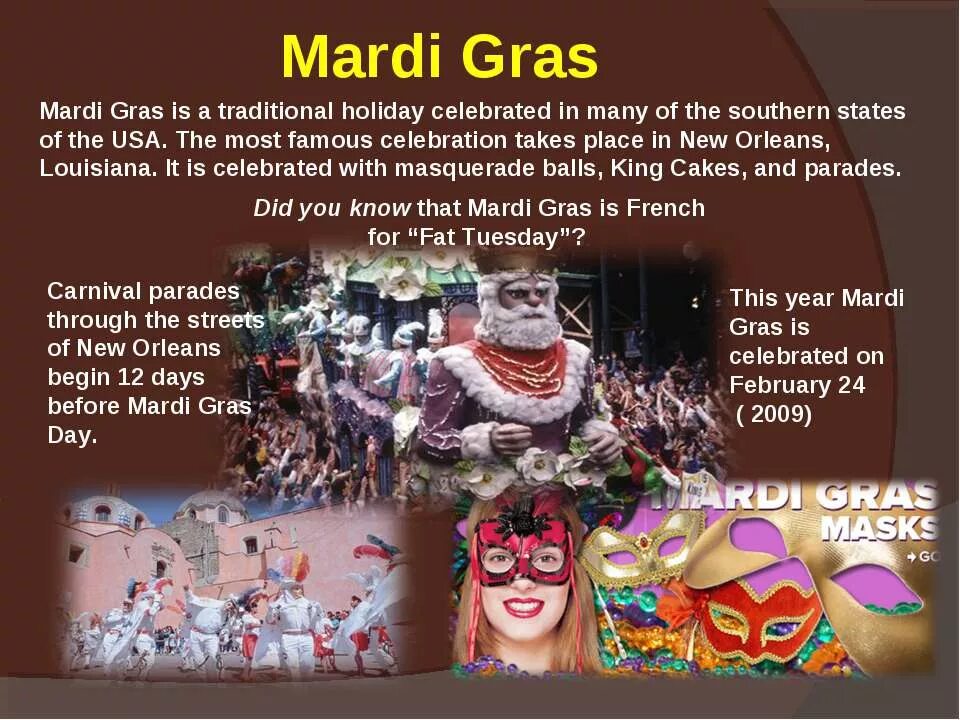 American Holidays презентация. Mardi gras презентация. Проект на тему американские праздники. Праздники в США презентация. This holiday is celebrated