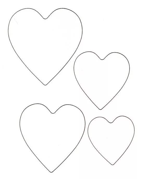Hearts STENCIL With 11 Total Sizes .56 for - Etsy