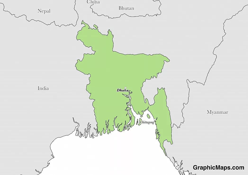 Бангладеш столица какого государства где находится. Народная Республика Бангладеш на карте. Географическая карта Бангладеш. Дакка Бангладеш на карте.
