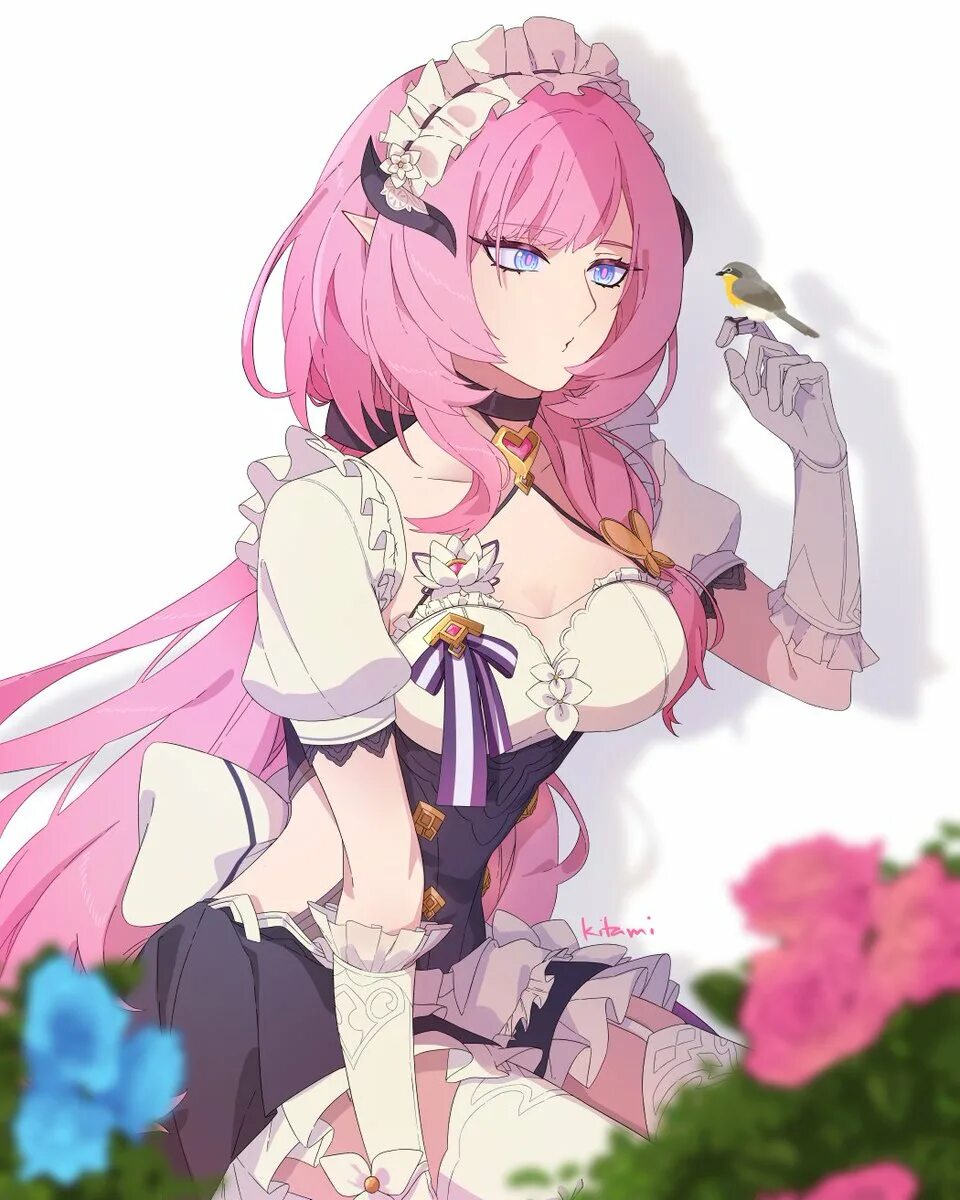 Miss pink. Elisia Honkai. Элизия Хонкай Импакт. Honkai Impact 3rd Элизия. Элизия Хонкай горничная.