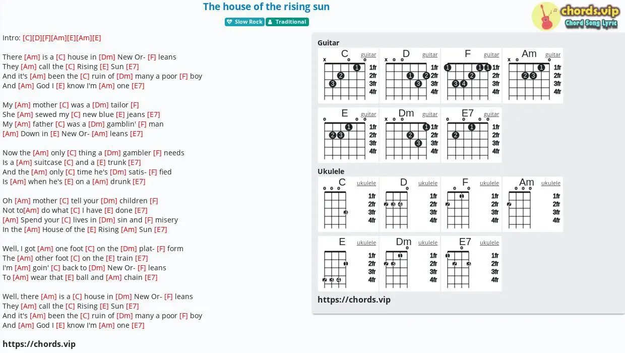 Звезда по имени солнце аккорды на укулеле. House of the Rising Sun на гитаре. Дом восходящего солнца аккорды на гитаре. Аккорды для is House of the Rising Sun. House of the Rising Sun табы.