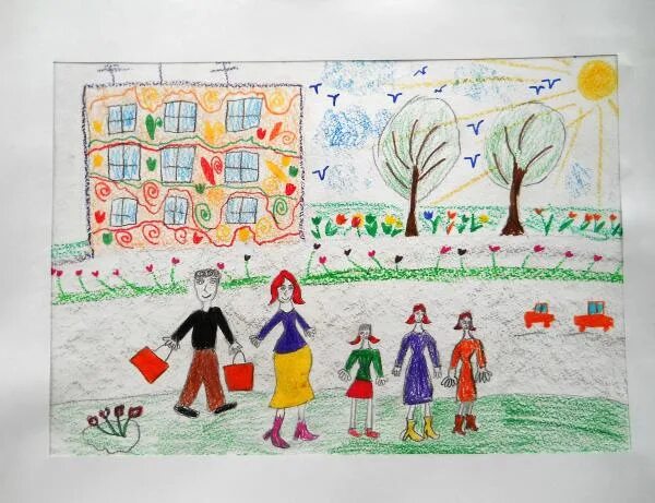 Рисование в старшей группе моя семья. Рисунок на тему мой любимый детский сад. Рисование на тему мой детский сад. Конкурс детских рисунки в детского сада. Рисование мой город в старшей группе.