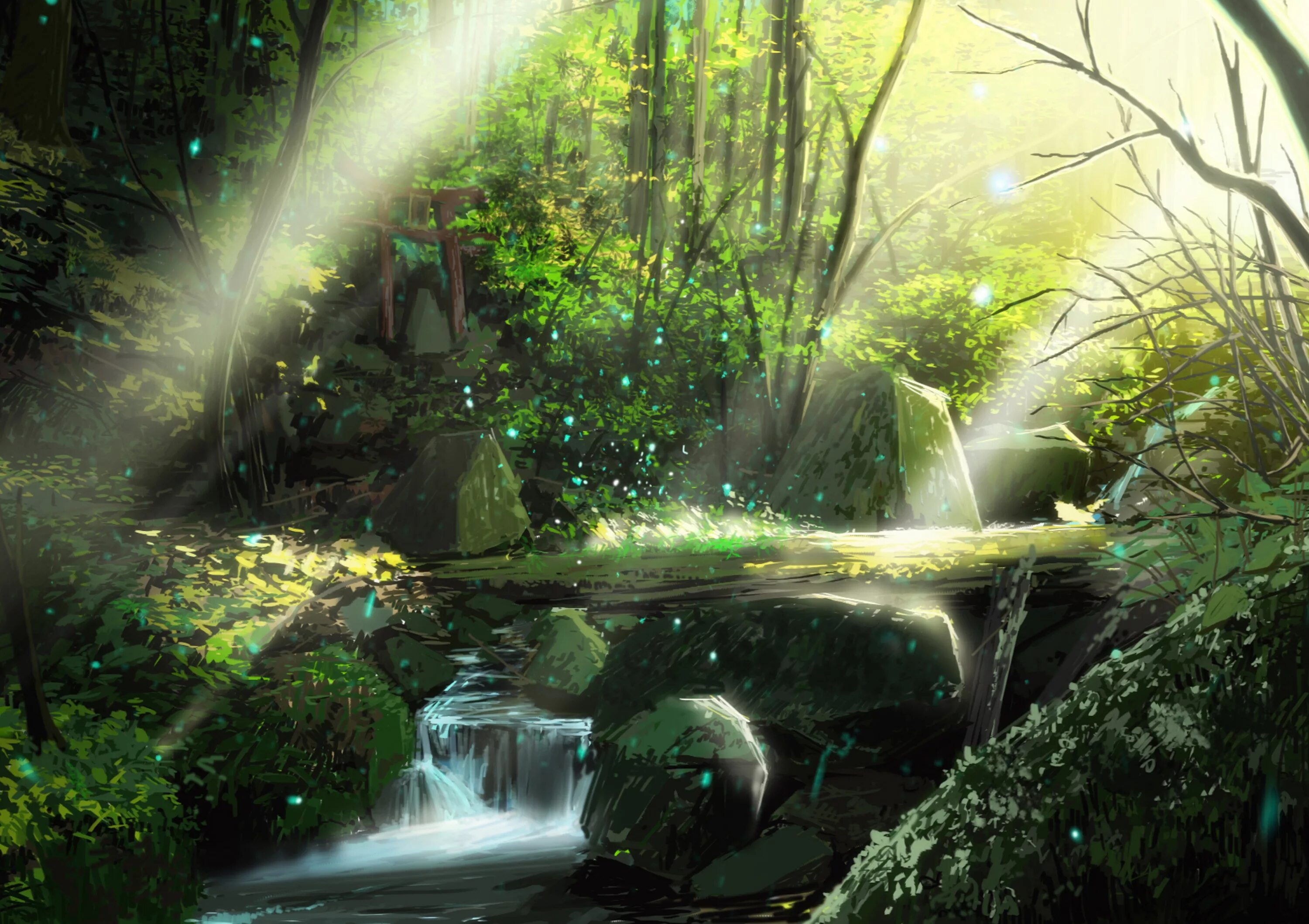 Animated forest show