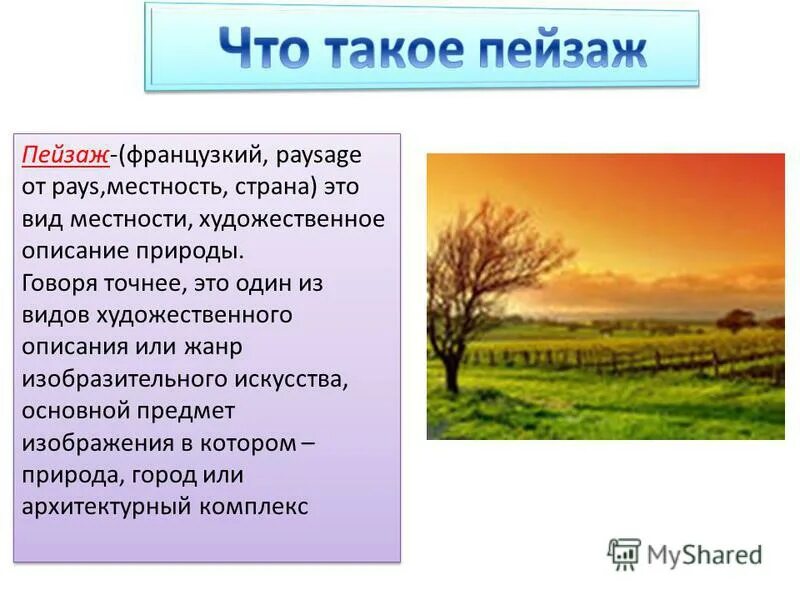 Какая роль пейзажа. Художественное описание природы. Что такое пейзаж в литературном произведении. Описание пейзажа природы. Виды пейзажа в литературе.