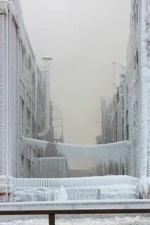 Снег здание
