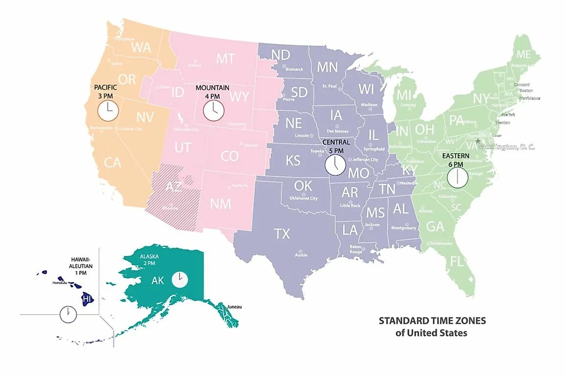 Время час америка. Часовые пояса. Временные зоны США. Часовые пояса США на карте. Временные пояса США.