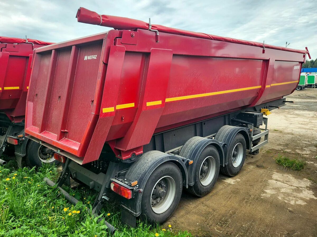 прицеп-самосвал нефаз-8560. прицеп нефаз 8560. самосвал нефаз 8560. самосвальный полуприцеп нефаз 9509 оранжевый. самосвалы нефаз.