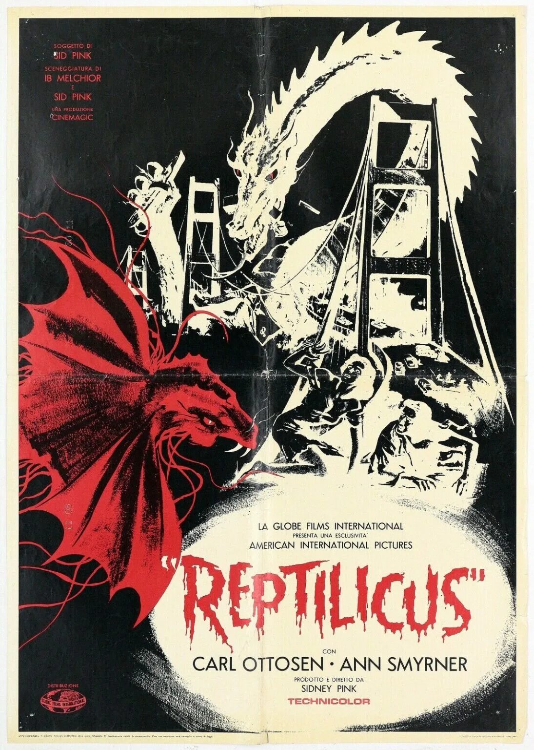 Reptilicus отзывы. Рептиликус 1961. Reptilicus 1961 poster. Рептиликус 1962.