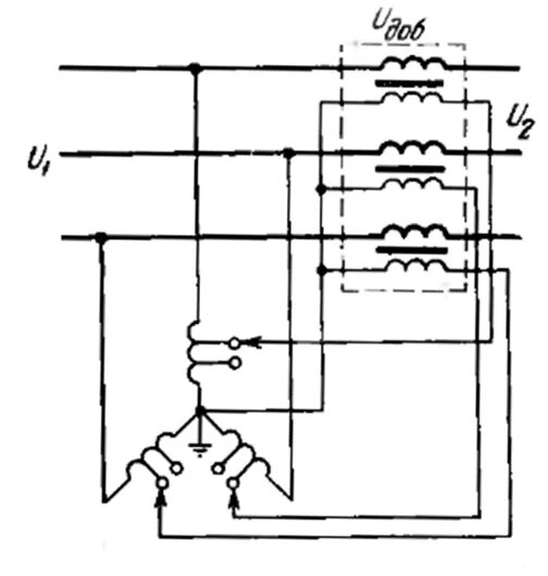 Вольтодобавочный трансформатор. Вольтодобавочный трансформатор схема. Вольтодобавочный трансформатор схема включения. Схема регулируемого вольтодобавочного трансформатора. Принципиальная схема включения вольтодобавочного трансформатора.