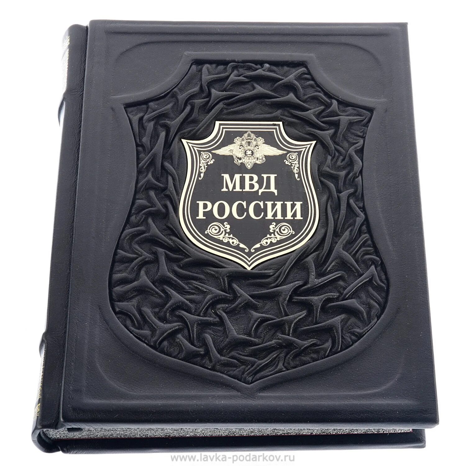 Ежедневник в кожаном переплете. Подарочные книги. Ежедневник МВД. Книга в подарок.