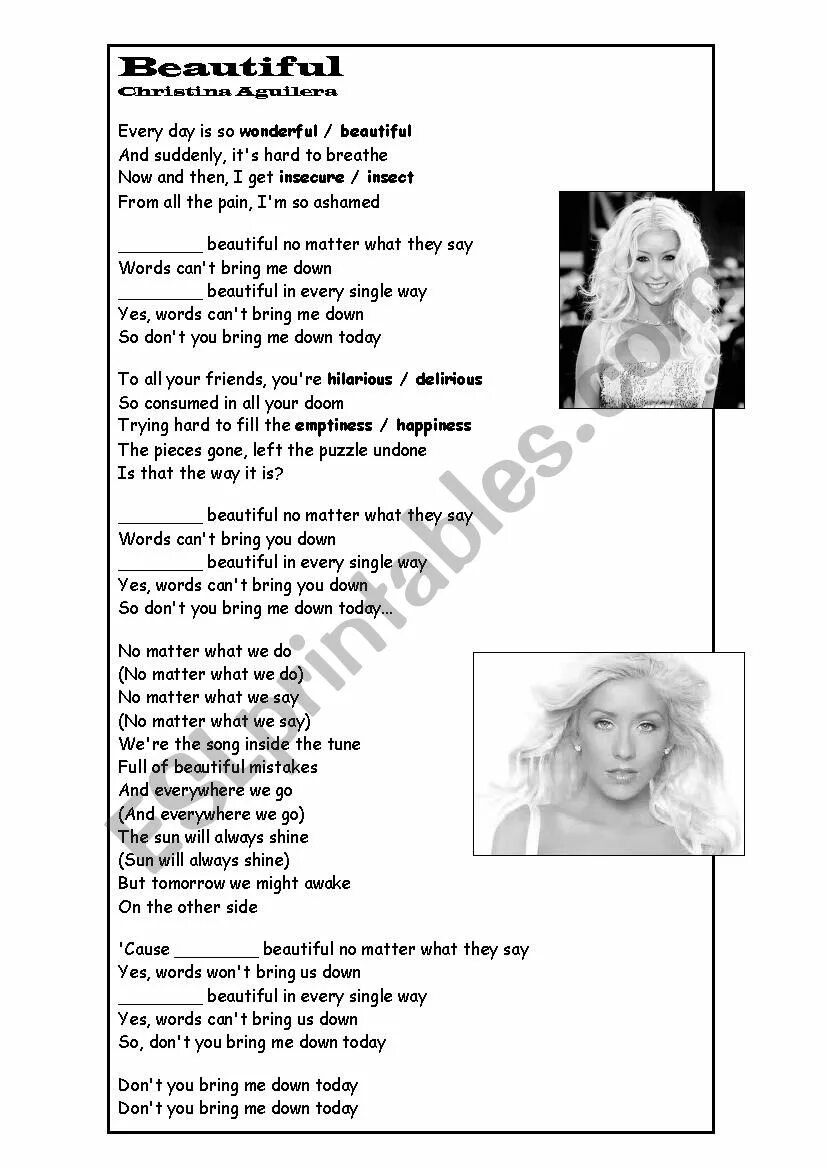 Fighter Christina Aguilera текст. Christina Aguilera beautiful текст. Hurt aguilera текст