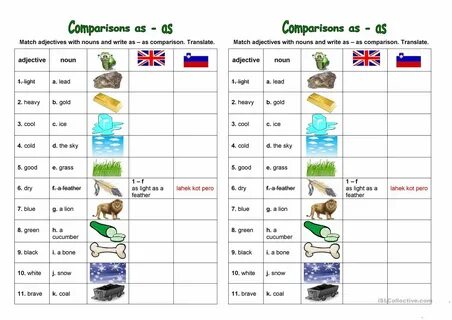Compare as in the example