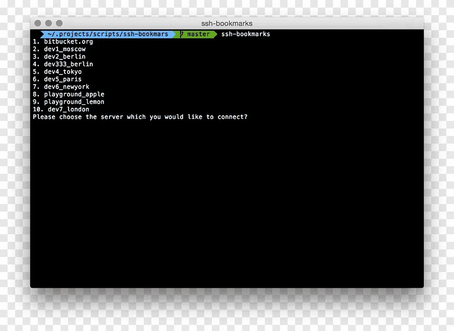 Command line shell
