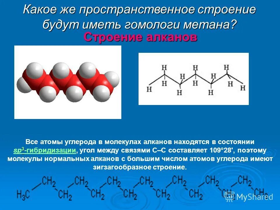 Связи между алканами