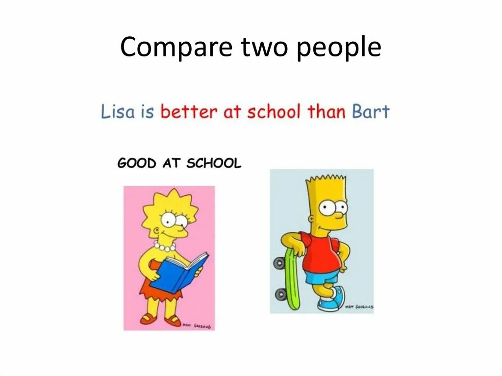 Compare 2 people