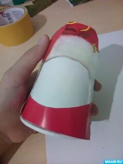 Дед мороз из стаканчиков