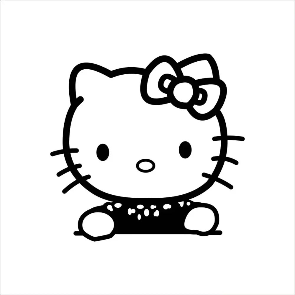 Вырезать hello kitty