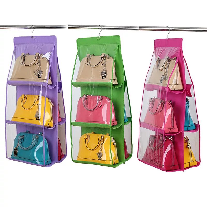 Подвесной органайзер для сумок. Органайзер для сумок hanging purse organizer. органайзер подвесной для сумок hanging organizer, 6 секций. органайзер для путешествий hanging purse organizer на 6 сумок. подвесной органайзер для сумок икеа.
