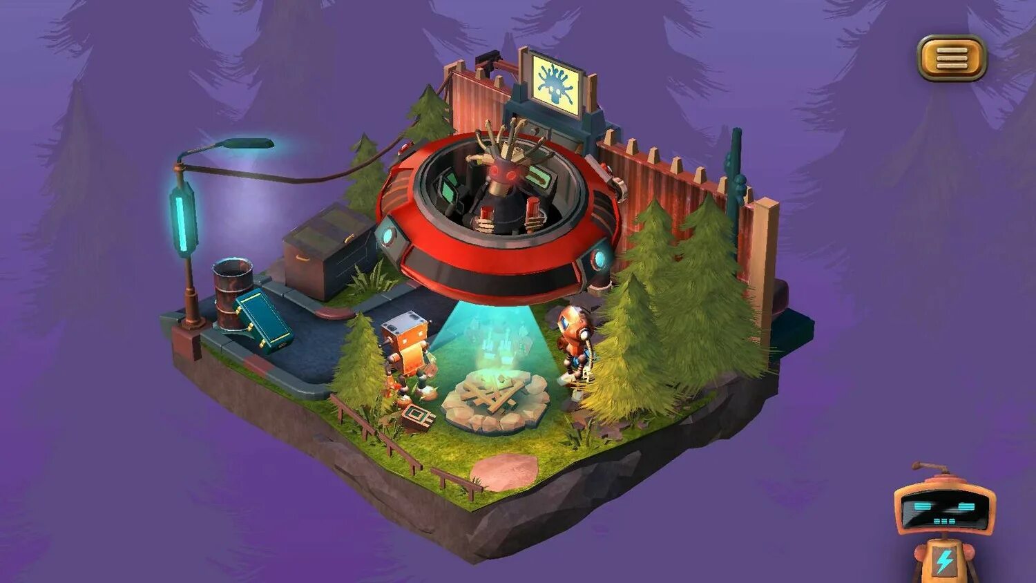 Tiny robots. Тини роботс. локации в игре tiny robots. tiny robots recharged. первый босс из игры tiny robots летающая тарелка.