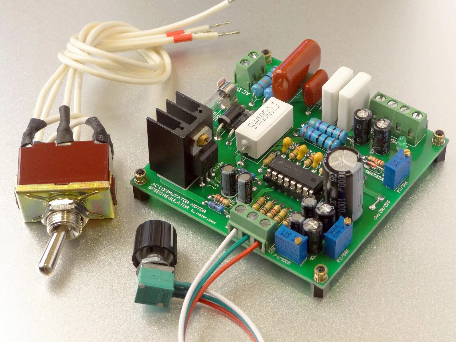 Регулятор оборотов двигателя с таходатчиком. Universal motor speed controller tda1085. tda1085 pcb. tda1085 регулятор оборотов. регулятор оборотов электродвигателя - tda1085.