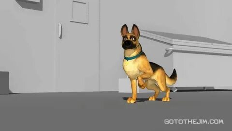 Dog 3d animation