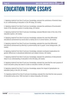 Good sociology essay example