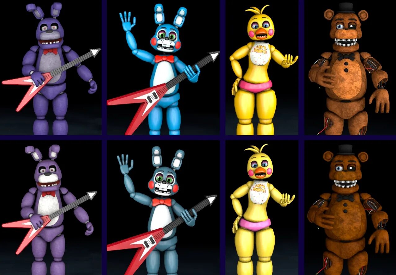 Вырезать аниматроников. Фласка аниматроник. Модель аниматроника. Ультимейт custom night. Овер шоу аниматроники.