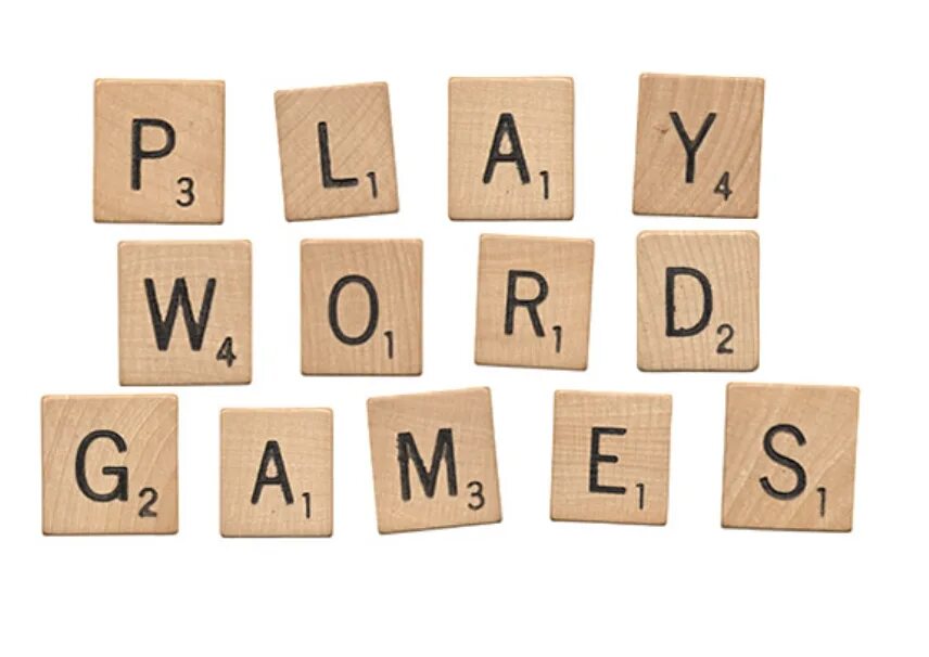 Игра слов. Word games. Слово game. Фото на фон со словами игры.