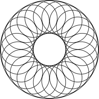 overlapping circles - Google Search Circle drawing, Geometric shapes art, Simple