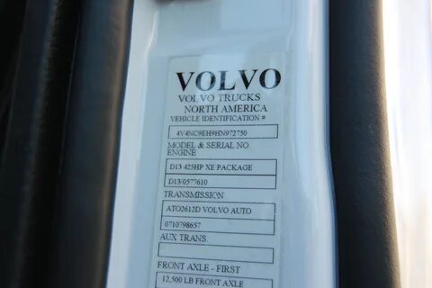 Volvo вин код
