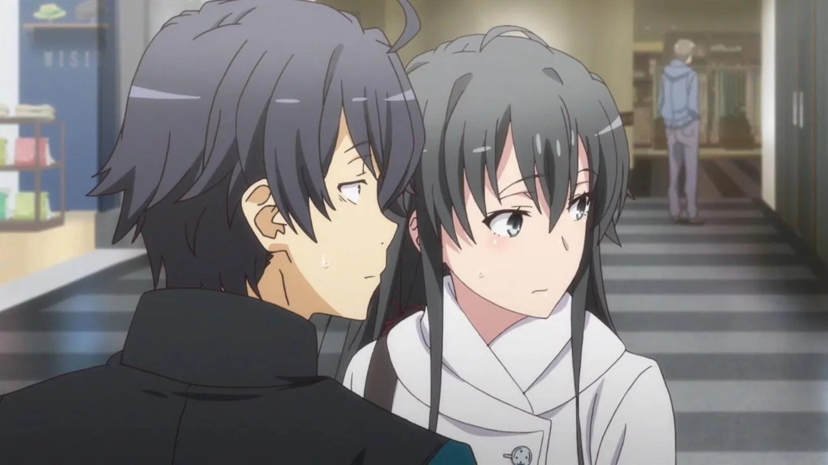 Сплошной обман 4. Oregairu 3 Юкино и Хачиман. Oregairu Юкино и Хатиман. Орегайру Хикигая и Юкина.