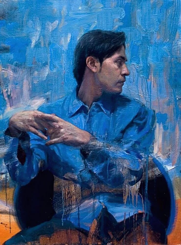Мужской портрет маслом. Портрет маслом мужчина в рубашке. Современный мужской портрет. Рубашка маслом. Мужчина в рубашке.