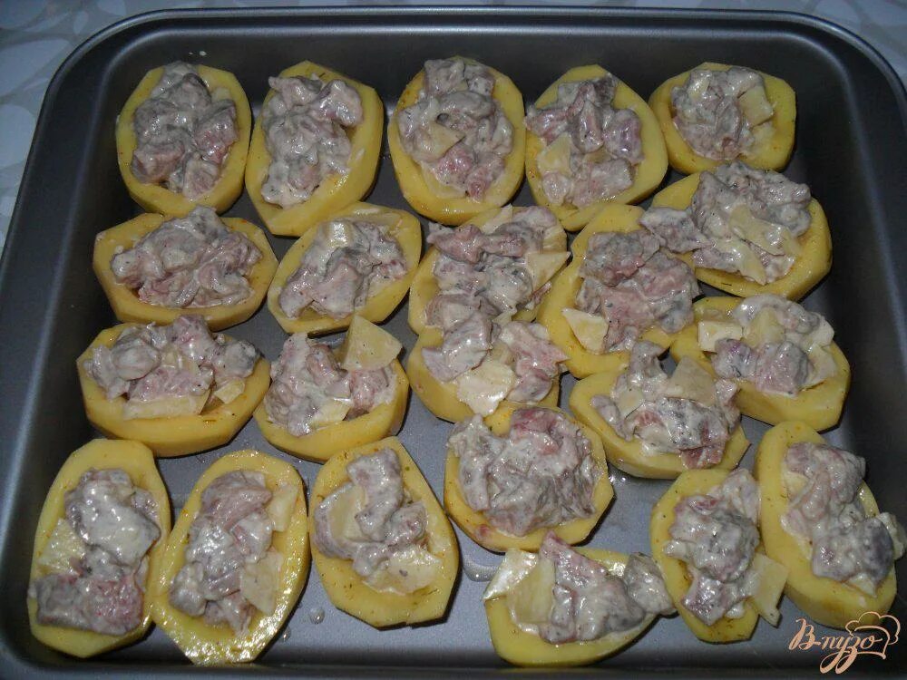 Картофель с начинкой из фарша. Картофель с начинкой из фарша. Батата махши. Картофель с начинкой из фарша. Как фаршировать картошку.