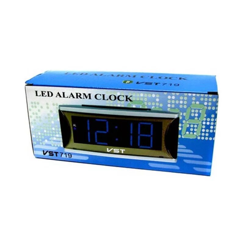 Электронные часы VST-719t синие. VST-719w-4. VST-719w-1. Часы настольные VST 719-5 синие.