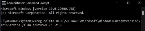 Shutdown r f. Windows shutdown /r /t. shutdown -r -f -t 0. reg delete. reg delete hkcu software microsoft windows.