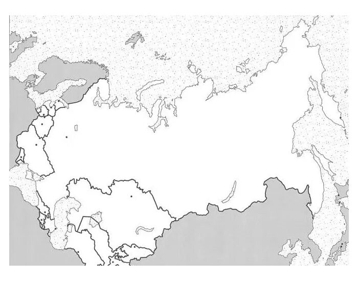 Контурные карты снг. Карта Евразии пустая. Карта СССР контур. Контурная карта СНГ. Карта СССР черно белая.