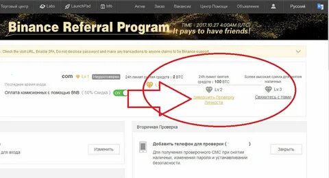 Бинанс верификация 2024