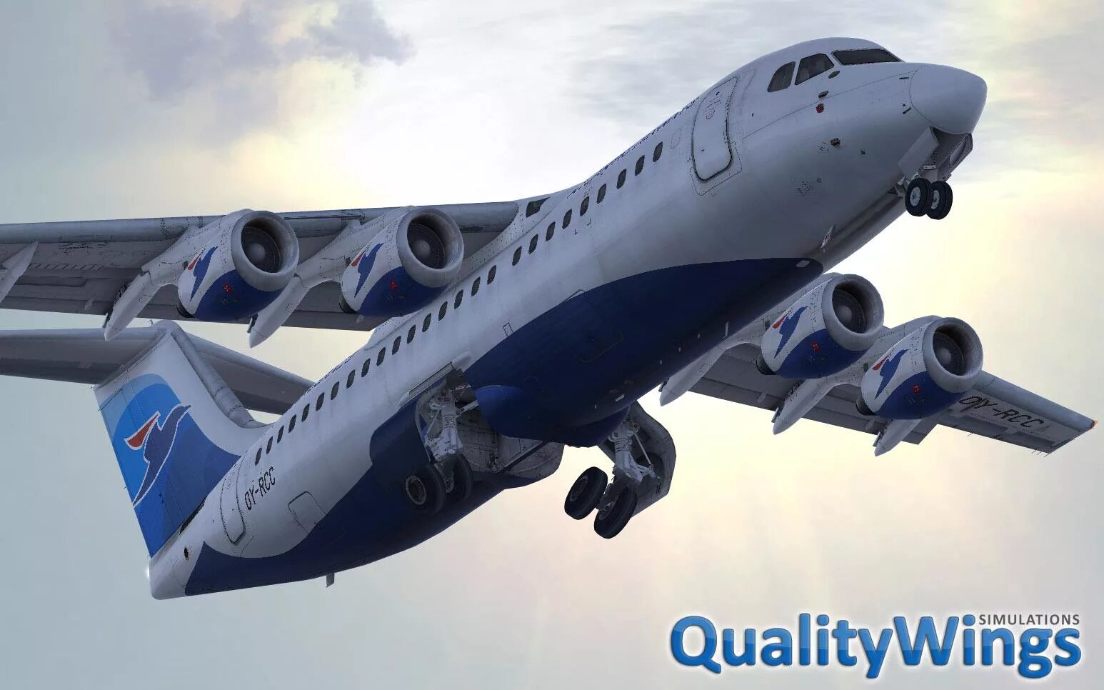 D3 p. QUALITYWINGS - Bae 146. Quality Wings Bae 146. FSX Bae qw. Bae 146 3д нос.