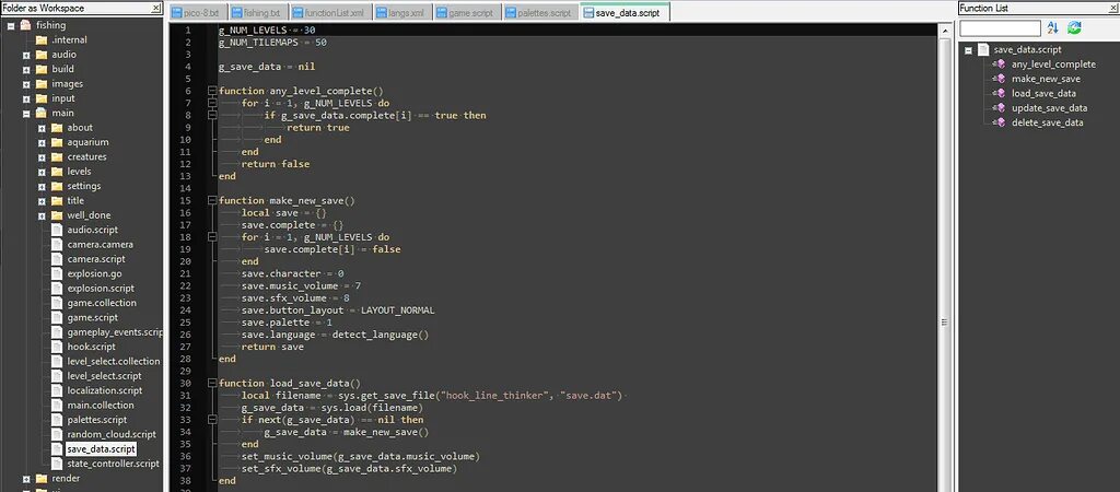 Script data main