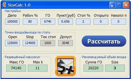 Калькулятор узких