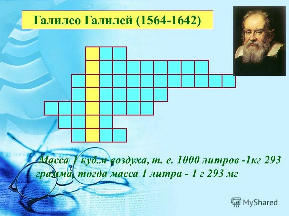 галилей как ученый кроссворд