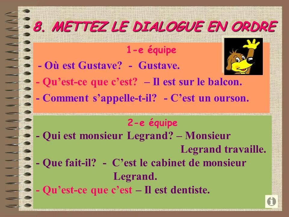 Le dialogue