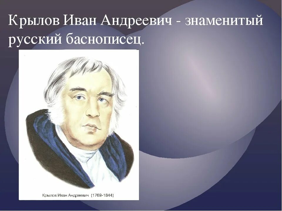 Назовите имя русского баснописца жуковский. Портрет Крылова баснописца.