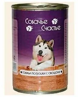 Влажный корм для собак с овощами